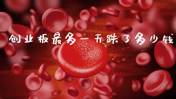 创业板最多一天跌了多少钱_https://wap.fcdydaikuan.com_理财顾问_第1张