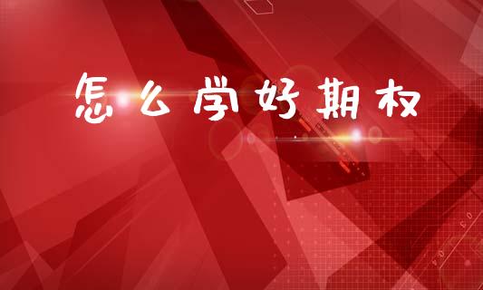怎么学好期权_https://wap.fcdydaikuan.com_期货品种_第1张