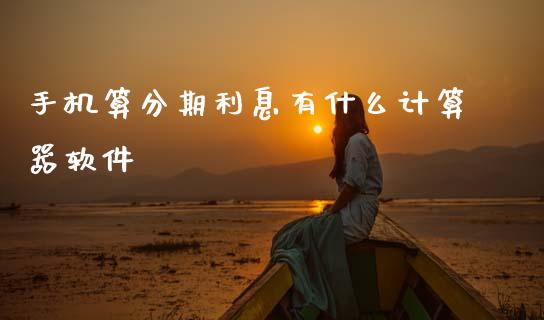 手机算分期利息有什么计算器软件_https://wap.fcdydaikuan.com_投资策略_第1张