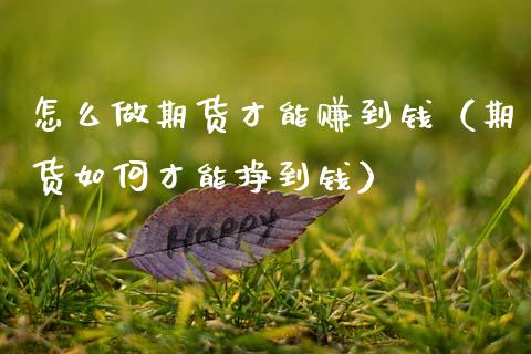 怎么做期货才能赚到钱（期货如何才能挣到钱）_https://wap.fcdydaikuan.com_投资策略_第1张