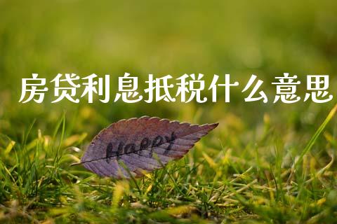 房贷利息抵税什么意思_https://wap.fcdydaikuan.com_国际投资_第1张