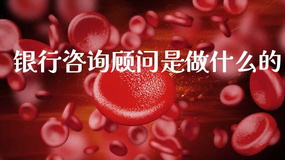 银行咨询顾问是做什么的_https://wap.fcdydaikuan.com_期货品种_第1张