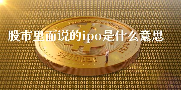 股市里面说的ipo是什么意思_https://wap.fcdydaikuan.com_新股数据_第1张
