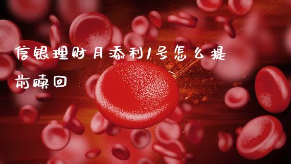 信银理财月添利1号怎么提前赎回_https://wap.fcdydaikuan.com_期货品种_第1张