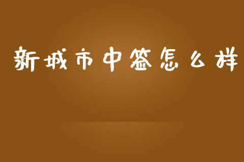 新城市中签怎么样_https://wap.fcdydaikuan.com_新股数据_第1张