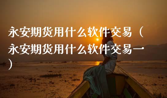 永安期货用什么软件交易（永安期货用什么软件交易一）_https://wap.fcdydaikuan.com_投资策略_第1张