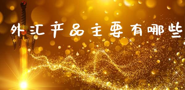 外汇产品主要有哪些_https://wap.fcdydaikuan.com_国际投资_第1张
