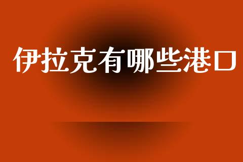 伊拉克有哪些港口_https://wap.fcdydaikuan.com_期货品种_第1张