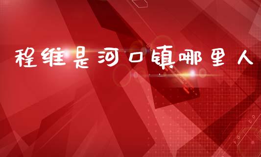 程维是河口镇哪里人_https://wap.fcdydaikuan.com_期货品种_第1张