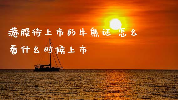 港股待上市的牛熊证 怎么看什么时候上市_https://wap.fcdydaikuan.com_国际投资_第1张