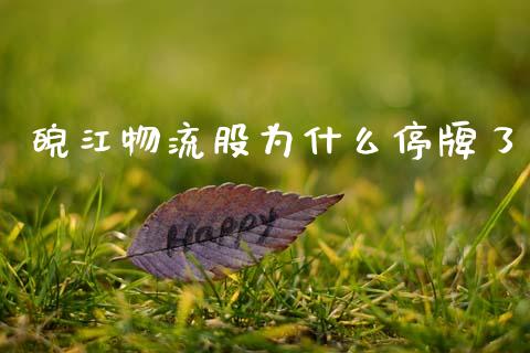 皖江物流股为什么停牌了_https://wap.fcdydaikuan.com_期货品种_第1张