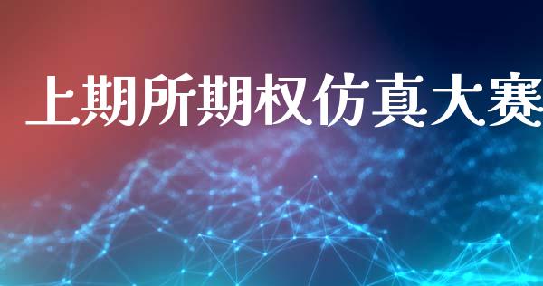上期所期权仿真大赛_https://wap.fcdydaikuan.com_金融机构_第1张