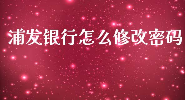 浦发银行怎么修改密码_https://wap.fcdydaikuan.com_期货品种_第1张