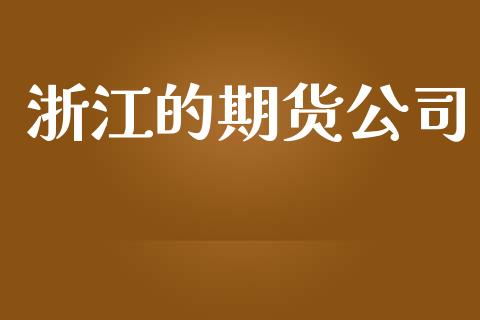 浙江的期货公司_https://wap.fcdydaikuan.com_国际投资_第1张