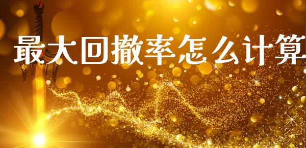 最大回撤率怎么计算_https://wap.fcdydaikuan.com_新股数据_第1张