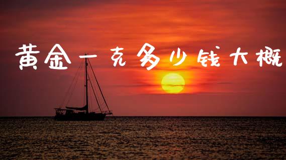 黄金一克多少钱大概_https://wap.fcdydaikuan.com_期货品种_第1张