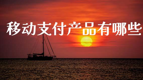 移动支付产品有哪些_https://wap.fcdydaikuan.com_投资策略_第1张
