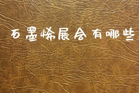 石墨烯展会有哪些_https://wap.fcdydaikuan.com_期货品种_第1张