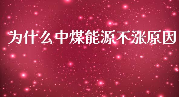 为什么中煤能源不涨原因_https://wap.fcdydaikuan.com_期货品种_第1张
