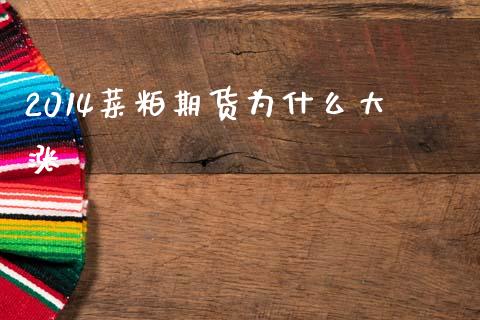 2014菜粕期货为什么大涨_https://wap.fcdydaikuan.com_国际投资_第1张