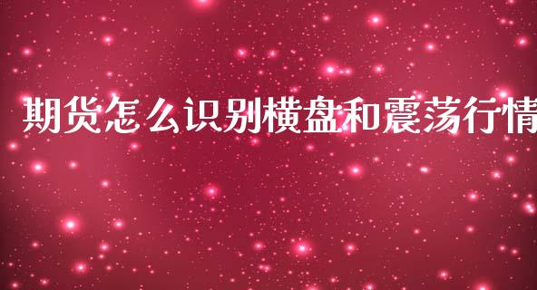期货怎么识别横盘和震荡行情_https://wap.fcdydaikuan.com_投资策略_第1张