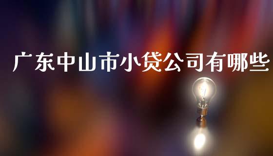广东中山市小贷公司有哪些_https://wap.fcdydaikuan.com_理财顾问_第1张