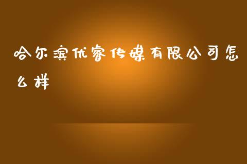 哈尔滨优睿传媒有限公司怎么样_https://wap.fcdydaikuan.com_金融机构_第1张