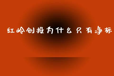 红岭创投为什么只有净标_https://wap.fcdydaikuan.com_理财顾问_第1张