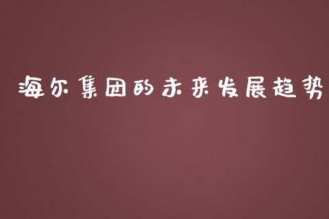 海尔集团的未来发展趋势_https://wap.fcdydaikuan.com_金融机构_第1张