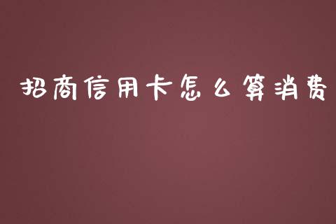 招商信用卡怎么算消费_https://wap.fcdydaikuan.com_期货品种_第1张