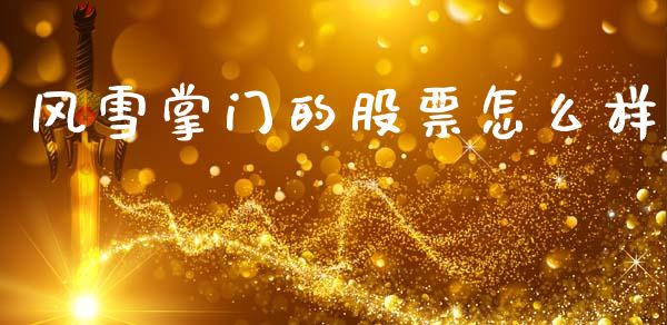 风雪掌门的股票怎么样_https://wap.fcdydaikuan.com_投资策略_第1张