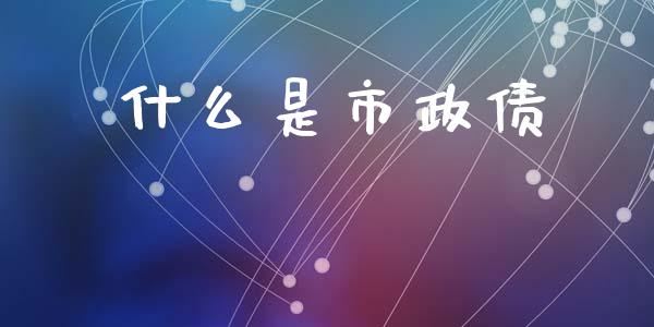 什么是市政债_https://wap.fcdydaikuan.com_投资策略_第1张