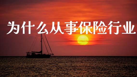 为什么从事保险行业_https://wap.fcdydaikuan.com_期货品种_第1张