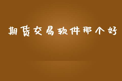 期货交易软件那个好_https://wap.fcdydaikuan.com_国际投资_第1张