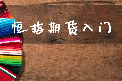 恒指期货入门_https://wap.fcdydaikuan.com_金融机构_第1张