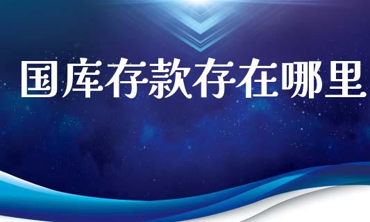 国库存款存在哪里_https://wap.fcdydaikuan.com_新股数据_第1张