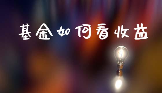 基金如何看收益_https://wap.fcdydaikuan.com_投资策略_第1张