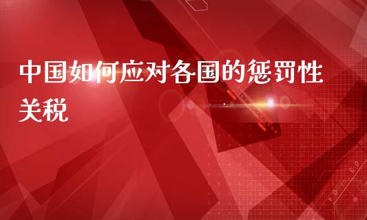 中国如何应对各国的惩罚性关税_https://wap.fcdydaikuan.com_国际投资_第1张