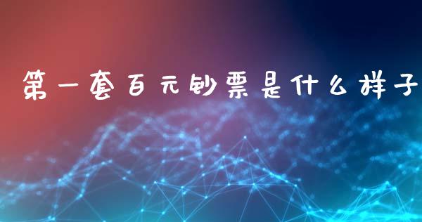 第一套百元钞票是什么样子_https://wap.fcdydaikuan.com_期货品种_第1张