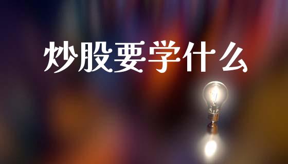 炒股要学什么_https://wap.fcdydaikuan.com_国际投资_第1张