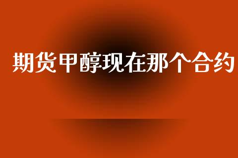 期货甲醇现在那个合约_https://wap.fcdydaikuan.com_国际投资_第1张