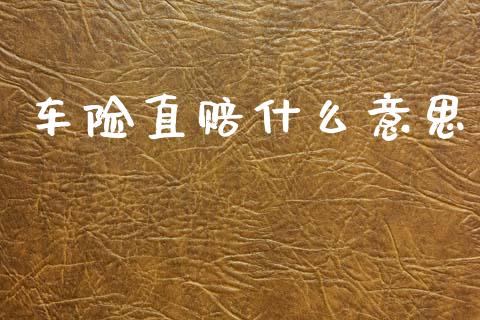 车险直赔什么意思_https://wap.fcdydaikuan.com_国际投资_第1张