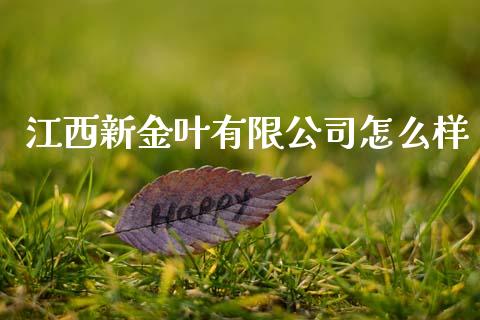 江西新金叶有限公司怎么样_https://wap.fcdydaikuan.com_期货品种_第1张