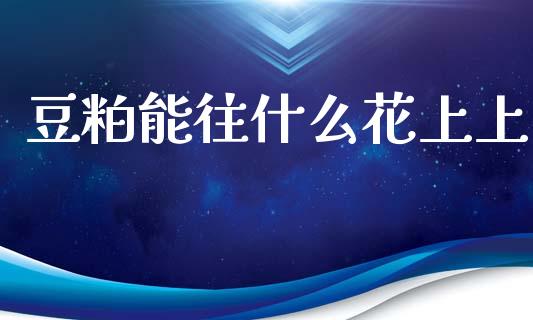 豆粕能往什么花上上_https://wap.fcdydaikuan.com_期货品种_第1张