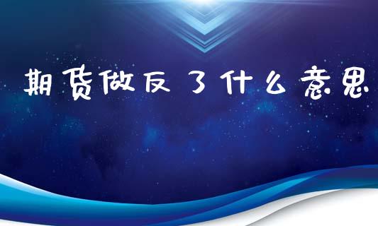 期货做反了什么意思_https://wap.fcdydaikuan.com_新股数据_第1张