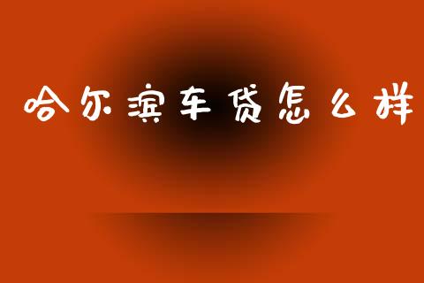 哈尔滨车贷怎么样_https://wap.fcdydaikuan.com_金融机构_第1张
