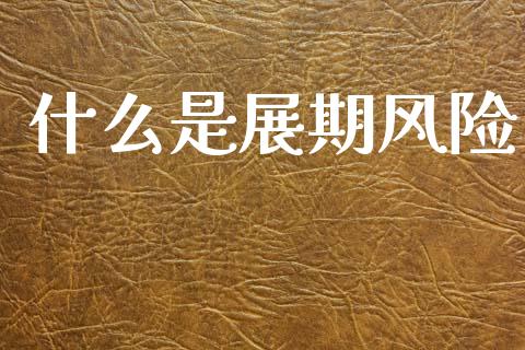 什么是展期风险_https://wap.fcdydaikuan.com_新股数据_第1张