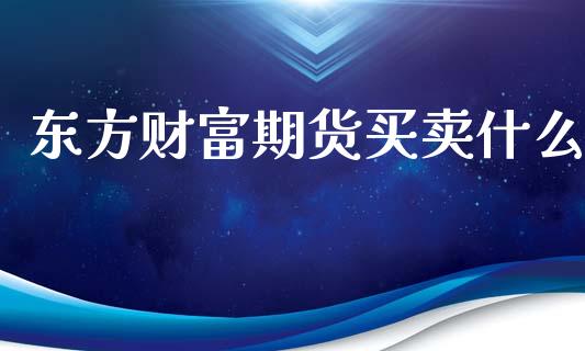 东方财富期货买卖什么_https://wap.fcdydaikuan.com_国际投资_第1张