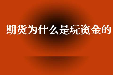 期货为什么是玩资金的_https://wap.fcdydaikuan.com_金融机构_第1张