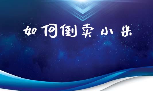 如何倒卖小米_https://wap.fcdydaikuan.com_新股数据_第1张